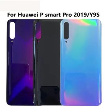 10pcs Úplne Nový Kryt Batérie pre Huawei Y9s, Zadné Dvere Prípade Huawei P Smart Pro 2019 Batériu Späť Sklenený Kryt