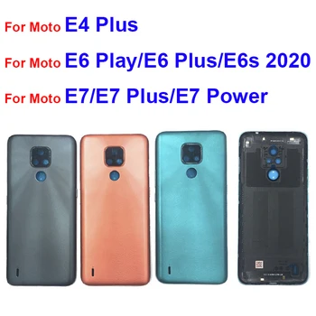 Späť kryt Batérie Bývanie Pre Motorola Moto E4 Plus E6 Hrať E6 Plus E6S 2020 E7 Plus E7 Moc Zadné Batérie Bývanie puzdro