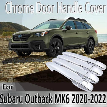 pre Subaru Outback MK6 2020-2022 2021 Samolepky, Dekorácie Chrome Dverí Rukoväť Kryt Prerobit Auto Príslušenstvo
