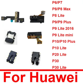 V uchu Slúchadlá Audio Jack Port konektor Flex Kábel Pre Huawei P9 P10 Plus P20 P30 P9 Lite Mini P8 Max P7 P6 Náhradné Diely