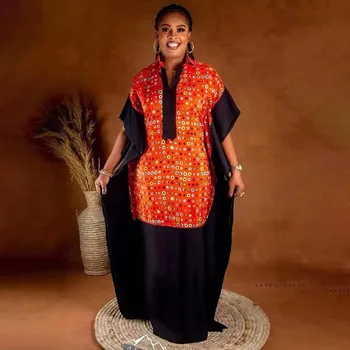 Plus Veľkosť Tlače Afriky Maxi Šaty pre Ženy Tradičné Dashiki Kaftan Župan Elegantná Dáma Svadobné Party Šaty Ankara Šaty