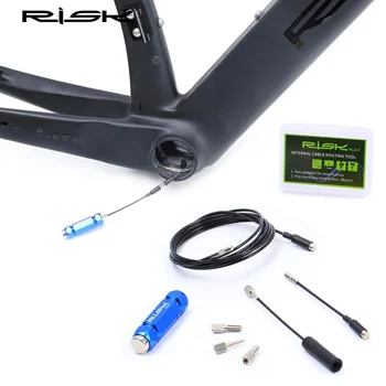 RIZIKO MTB/Cestný Bicykel Interné Kábel Smerovanie Nástroj Na Bicykel Rám Shift Hydraulické Drôt Shifter Vnútorné Kábel Uhlíkových Vlákien Rám