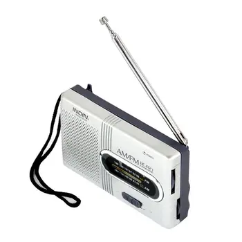 AM/FM Batérie Prevádzkované Prenosné Vreckové Rádio Počasie Núdzové Rádio Veľký Príjem Hlasný Reproduktor, Slúchadlá Dlhotrvajúci 2