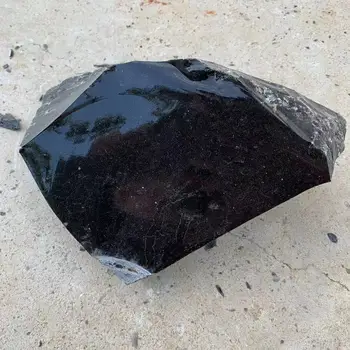 Krásne Prírodné Prvotné Obsidian Quartz Stone Drsné Rock Crystal Metafyzické Aura