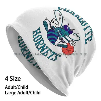 Hornets - Charlotte Čiapky Pletený Hat Logo Mesta Brimless Pletené Klobúk Skullcap Darček Bežné Creative
