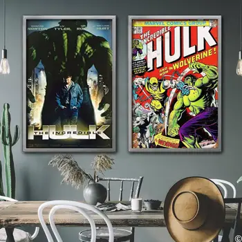 hulk film Dekoratívne Plátno Plagáty Miestnosť, Bar, Kaviareň Dekor Darček Tlač Umenie, Nástenné Maľby