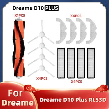 Pre Xiao Dreame Topánok D10 Plus RLS3D Robot Vysávač Náhradné Náhradné Diely, Hlavné Bočné Kefa Hepa Filter Mop Robotický Vysávač