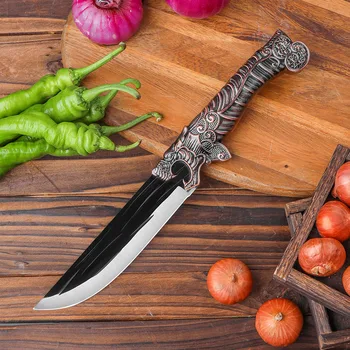 Longquan Kuchynský Nôž Z Nerezovej Ocele, Ostrými Krájanie Sekáčik Ručné Lovecký Nôž Na Rezanie Zeleniny A Mäsa Čína Messer