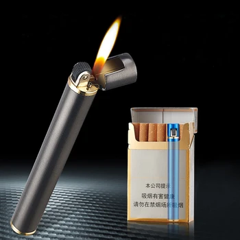 Mini Cigaretový Zapaľovač Brúsne Koliesko Flint Zadarmo Požiaru Bután Plynu Ľahšie Prenosné Môžu Byť Umiestnené Cigariet Box Dymu Príslušenstvo
