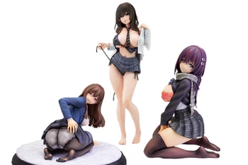 Japonsko, Anime Sexy dievča Jk Obrázok Haiume Masoo Ilustrácia PVC Akčné Figúrky Dospelých Zbierky Hentai Model Hračky, Darčeky