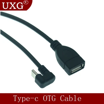180 Stupňov Nahor, Nadol Uhol USB 3.1 Typ C Samec Na USB2.0 USB 3.0 5Bbps Otg USB-C Prenos Dát Converter Kábla 25 cm