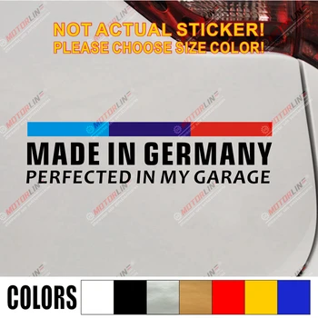 Vyrobené V Nemecku Zdokonalil v mojej Garáži, Obtisky Nálepky nemeckej Vlajky vybrať veľkosť farebné vysekávané č pozadí