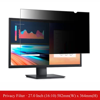 27 palec Anti-Glare Počítač Privacy Filter Screen Protector Film na Ploche Monitora Širokouhlý 16:10 Aspect ratio (Pomer strán