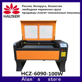 HCZ 9060 Co2 Laser Rytec Ruida 100w 6090 Rytie 220v /110v Rezací Stroj Cnc Rezacieho Zariadenia