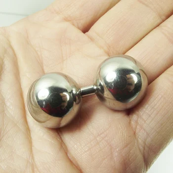 1 Kus Veľké Lopty 4 mm Bar Rovnú Činku Krúžky Vaginálne krúžky Série krúžok Tragus Ear Piercing Bradavky PA Krúžok Telo Šperky