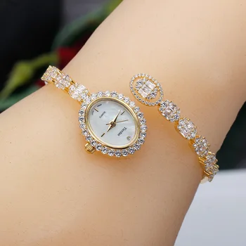Vysoká Qualtiy AAA Zirkón Náramok Hodiniek Rakúskeho Kryštálu Žena náramkové hodinky pre Svadobné Party pre Milovníkov darček Módne Šperky