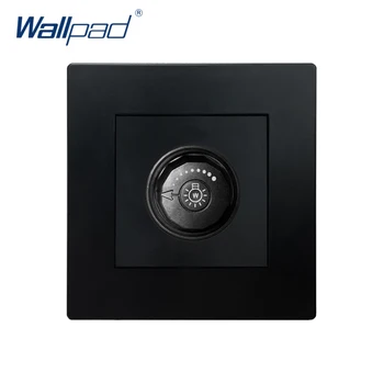 LED Dimmer Prepínač Wallpad Luxusné Wall Light Switch Gombík Prepínač Black Panel PC