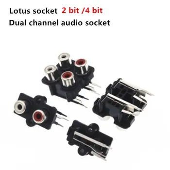 5 ks 2/4 Diery AV Audio Vstup, Zásuvka Konektor Lotus Zásuvky Rozhrania Signálu Pripojenie
