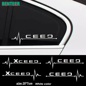 2 ks Auto windows nálepka Pre Kia Ceed GT XCEED