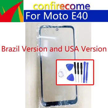 Pre Motorola Moto E40 XT2159-3 XT2159-4 Dotykový Displej Predné Vonkajšie Sklo LCD Panel Objektívu Náhradné